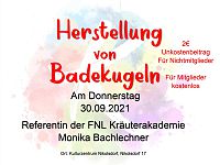 Herstellung von Badekugeln 30.09.2021