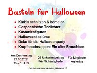 Basteln für Halloween 21.10.2021