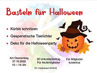 Basteln für Halloween 27.10.2022