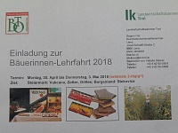 Einladung zur Lehrfahrt