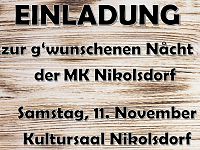 Sa 11.11. Wunschkonzert 2023 der MK Nikolsdorf