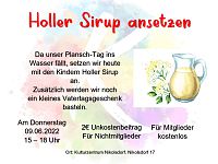 Holler Sirup ansetzen 09.06.2022