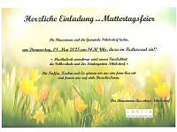 Do, 08.05. - Muttertagsfeier