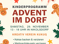 Kinderprogramm - Advent im Dorf 29.11.2025