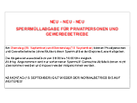 ab 15.09.25 - Normalbetrieb  Sperrmüllabgabe für Private & Gewerbe in Lavant