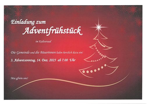 Adventfrühstück Bäuerinnen