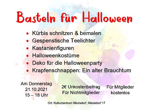 basteln für Halloween