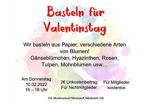 Basteln für Valentinstag