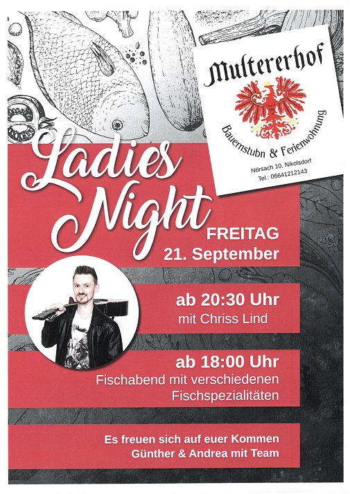 Einladung Ladies Night Multererhof Nörsach