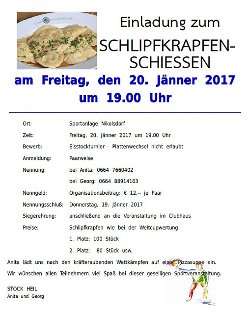 Einladung schlipfkrapfen 2017