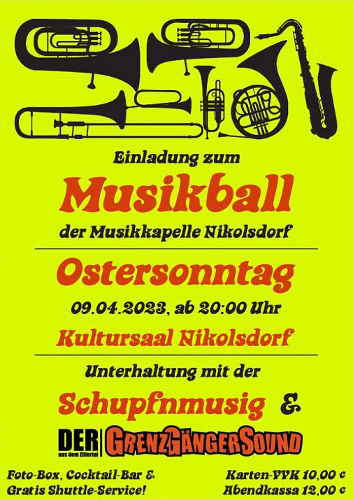 Musikball-Flyer