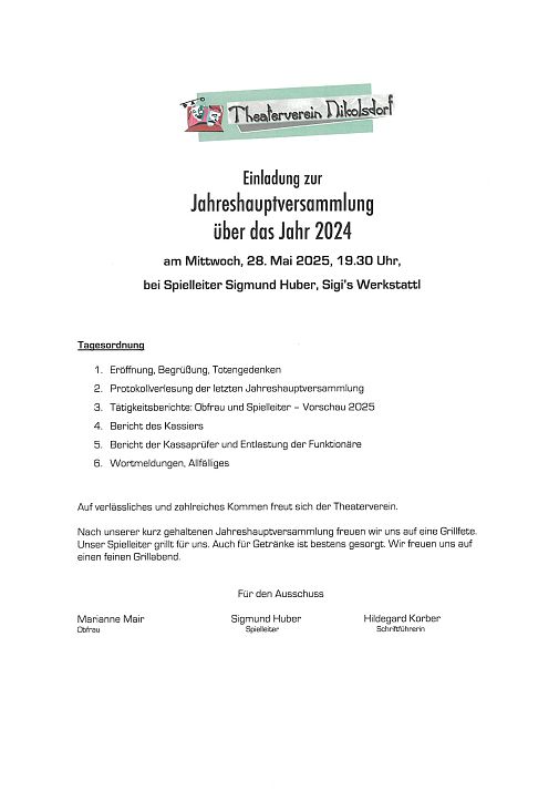 JHV Theaterverein Bild