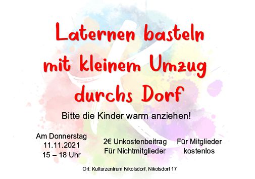 Laternen basteln