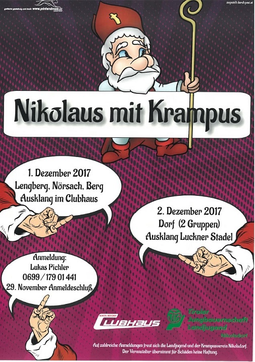 Rundschreiben Krampus Nikolaus 2017