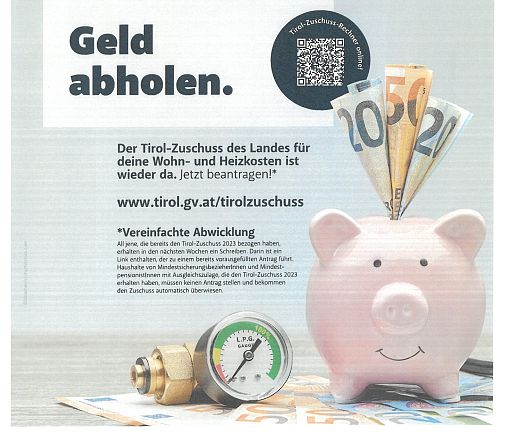 Tirol-Zuschuss