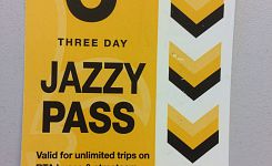 ...der Jazzy-Pass bietet uns Bus/Tramtransport für 72 Stunden für ganze 11 Dollar