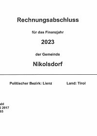 Rechnungsabschluss 2023