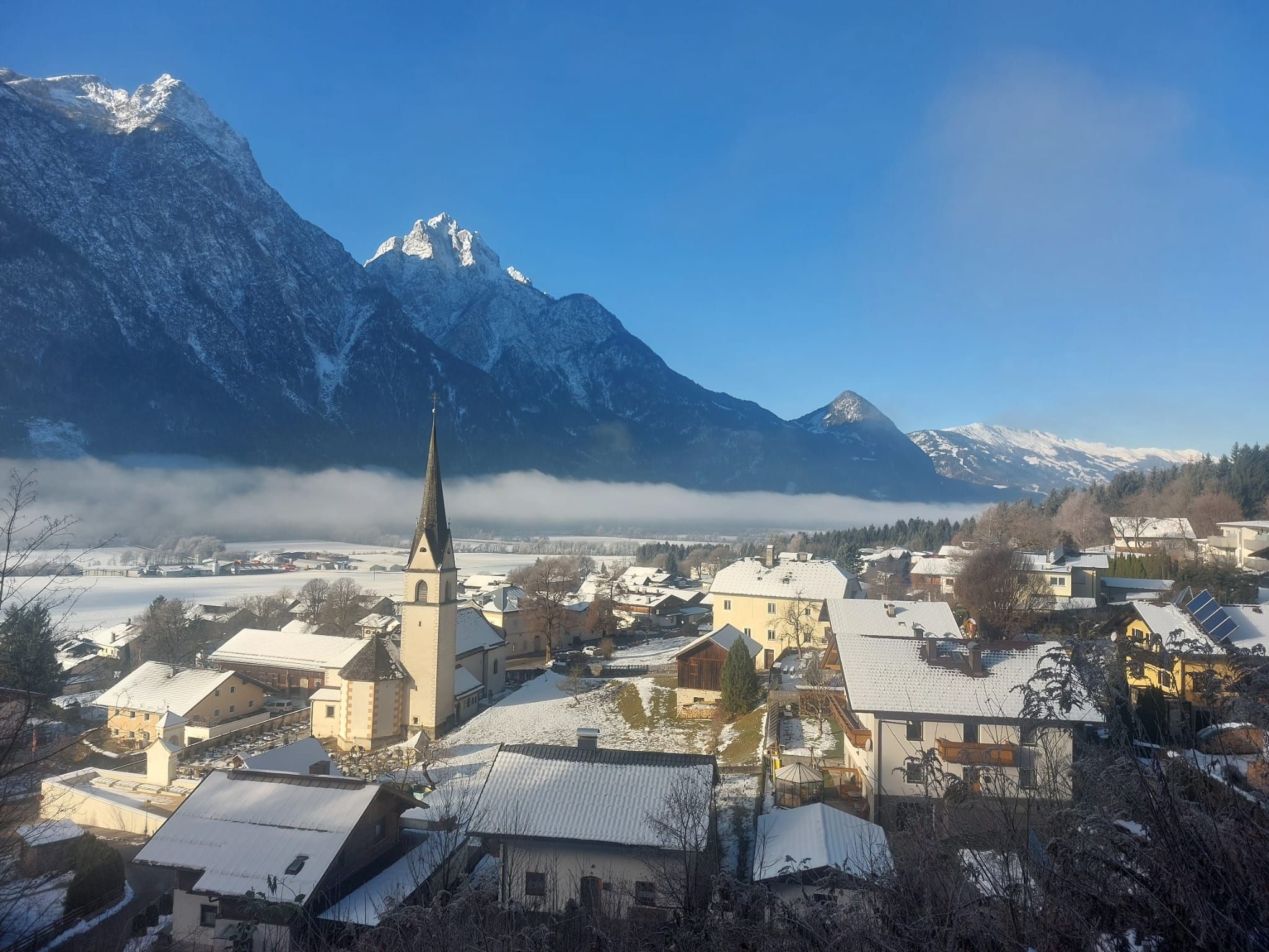Nikolsdorf Winterlandschaft - Dorf