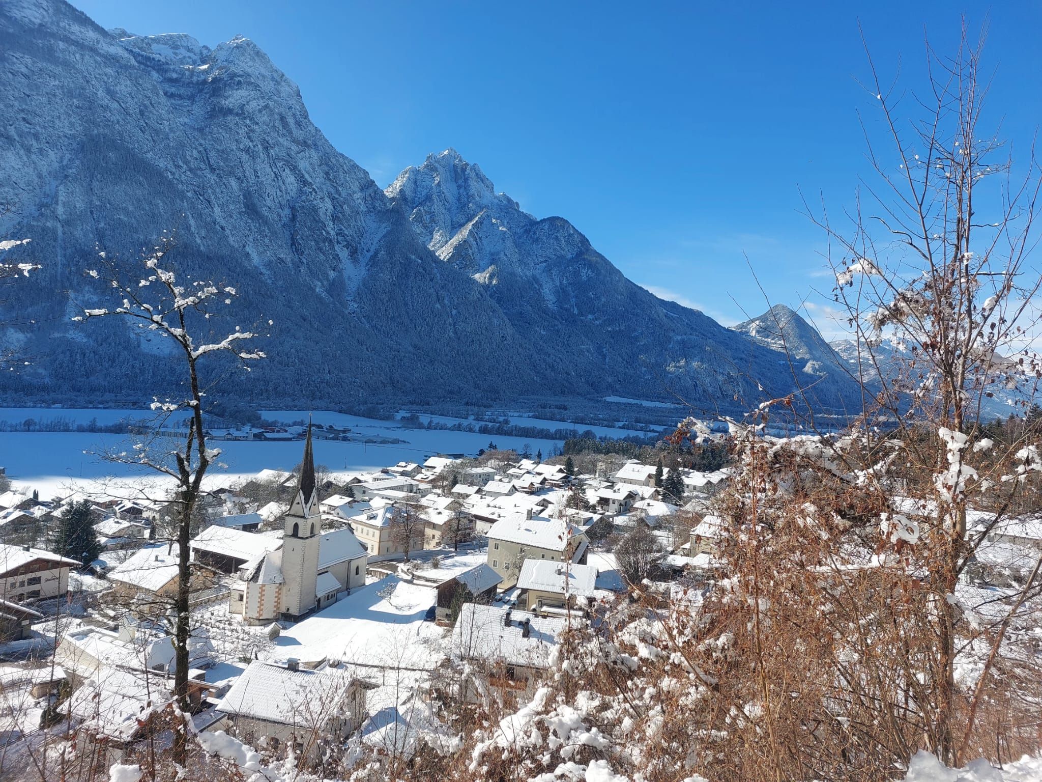 Nikolsdorf Winterlandschaft - Dorf
