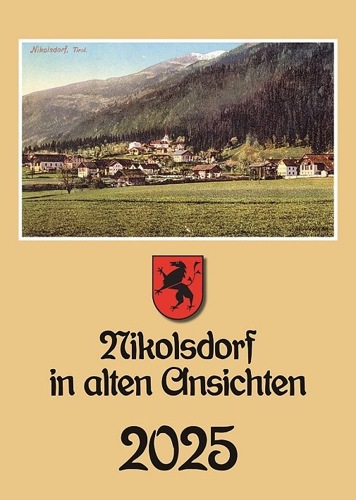 Titelblatt Kalender 2025 Nikolsdorf in alten Ansichten